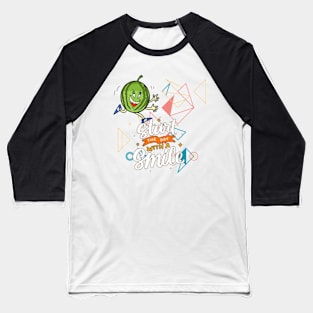 Start the Day with smile Baseball T-Shirt